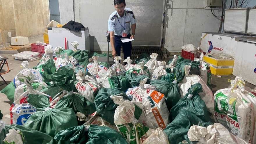 TP.HCM phát hiện kho hàng chứa hơn 18 tấn thịt và lòng bò không rõ nguồn gốc