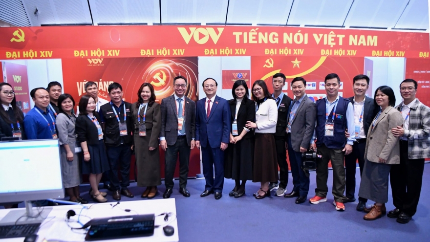 VOV bám sát các hoạt động tại Đại hội XIV của Đảng