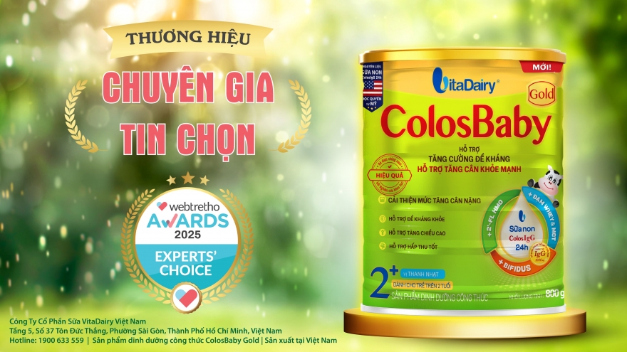 ColosBaby Gold sữa công thức trẻ em duy nhất được giải thưởng tại Webtretho Awards