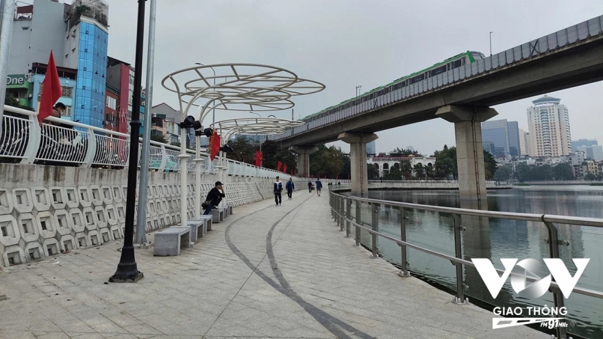 Hồ Hoàng Cầu diện mạo mới khang trang giữa lòng Thủ đô