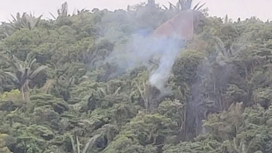 Rơi máy bay quân sự huấn luyện tại núi Hòn Vinh, Đắk Lắk