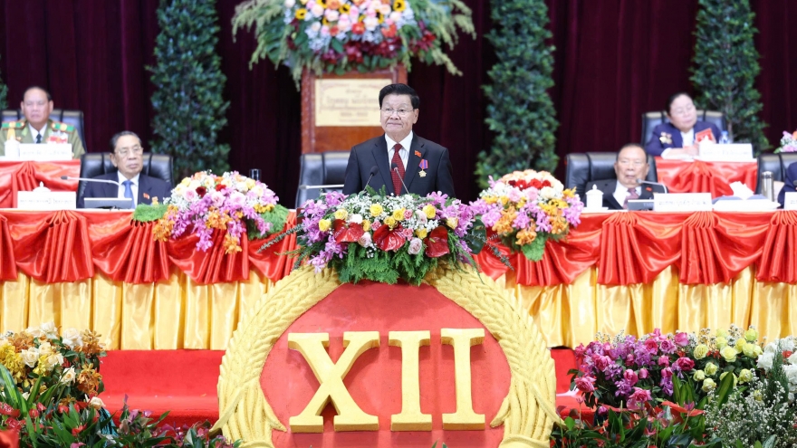 Bế mạc Đại hội Đảng Nhân dân Cách mạng Lào lần thứ XII