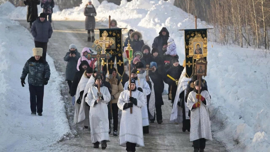 Nga: Lễ hiển linh năm 2026 diễn ra trang nghiêm trên khắp đất nước