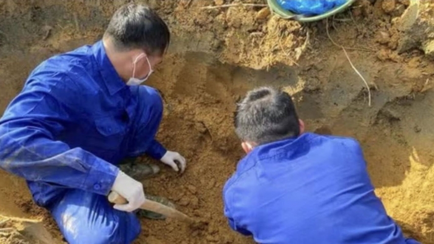 Phát hiện, quy tập thêm 2 hài cốt liệt sĩ tại xã Khe Sanh, tỉnh Quảng Trị