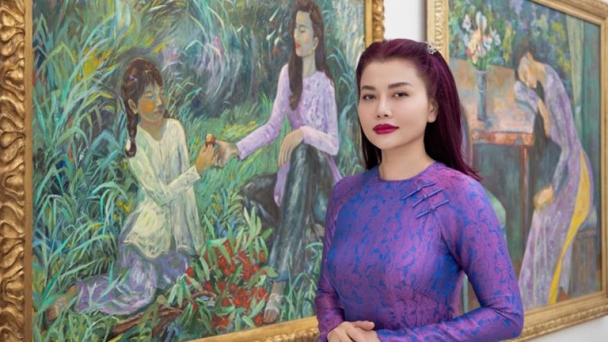 Local painter showcases heritage-inspired works on world stage