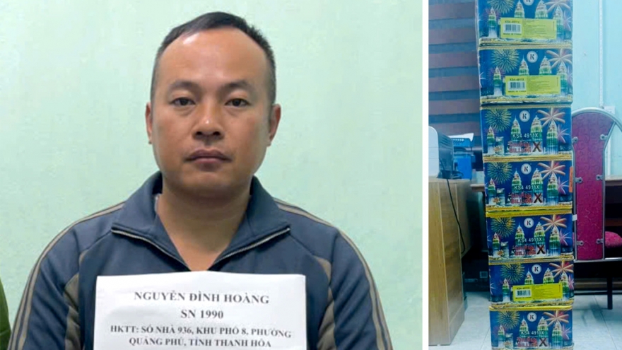 Thanh Hóa: Bắt giữ đối tượng vận chuyển 15 kg pháo hoa nổ trái phép