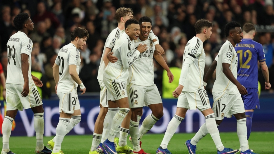 Kết quả Cúp C1 châu Âu hôm nay 21/1: Real Madrid thắng lớn, Man City thua sốc