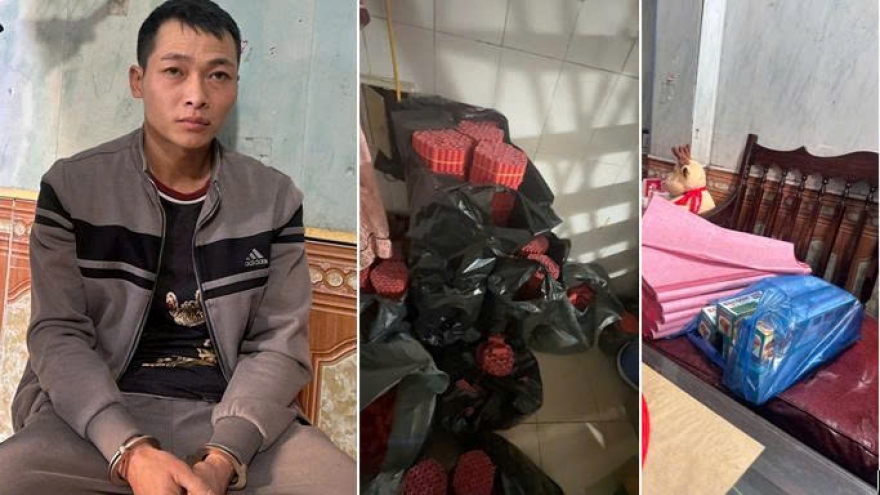 Mua nguyên liệu trên mạng, sản xuất hàng tạ pháo để bán