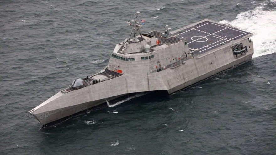 Tàu Hải quân Mỹ chuẩn bị cập cảng Căn cứ Hải quân Ream của Campuchia