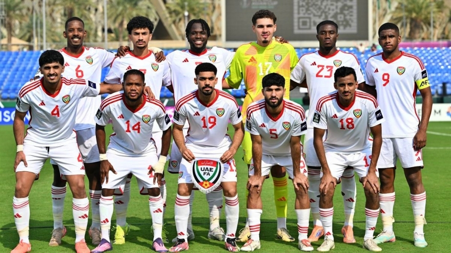 Thông số báo động của U23 UAE trước thềm trận đấu với U23 Việt Nam