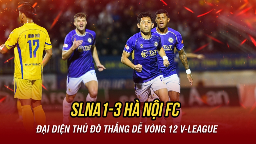 Kết quả bóng đá hôm nay 31/1: Hà Nội FC thắng dễ SLNA ở vòng 12 V-League