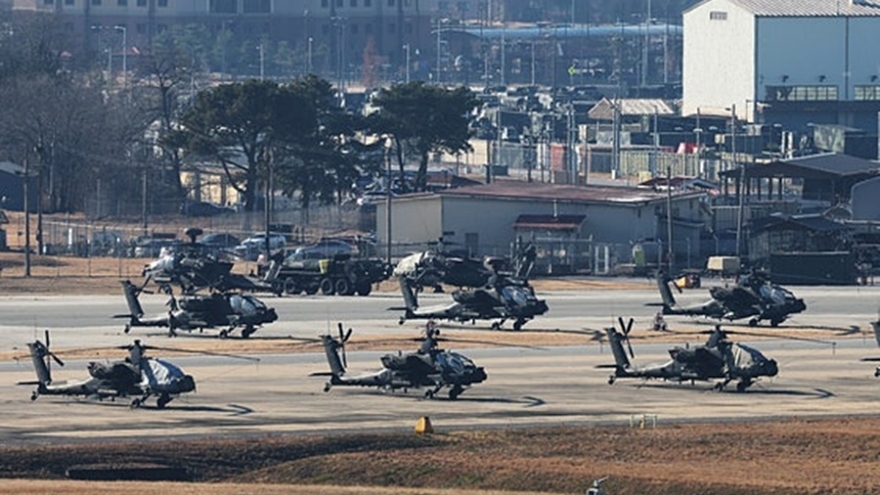 Mỹ cho dừng hoạt động một tiểu đoàn kỵ binh bay đồn trú tại Hàn Quốc