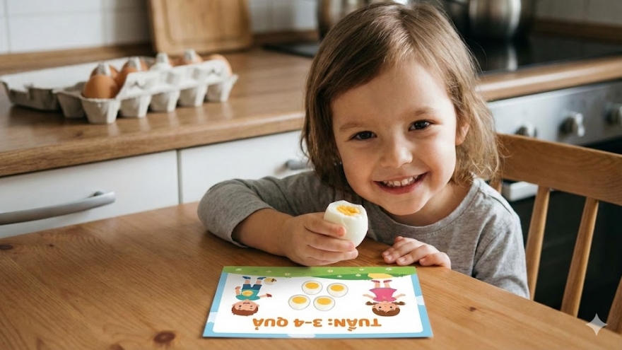 Ăn trứng đúng cách để hỗ trợ tối đa phát triển trí não ở trẻ