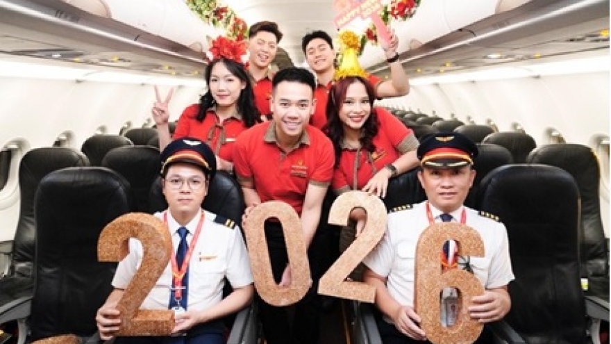 Đón năm mới 2026 rộn ràng niềm vui cùng Vietjet ở độ cao 10.000 m