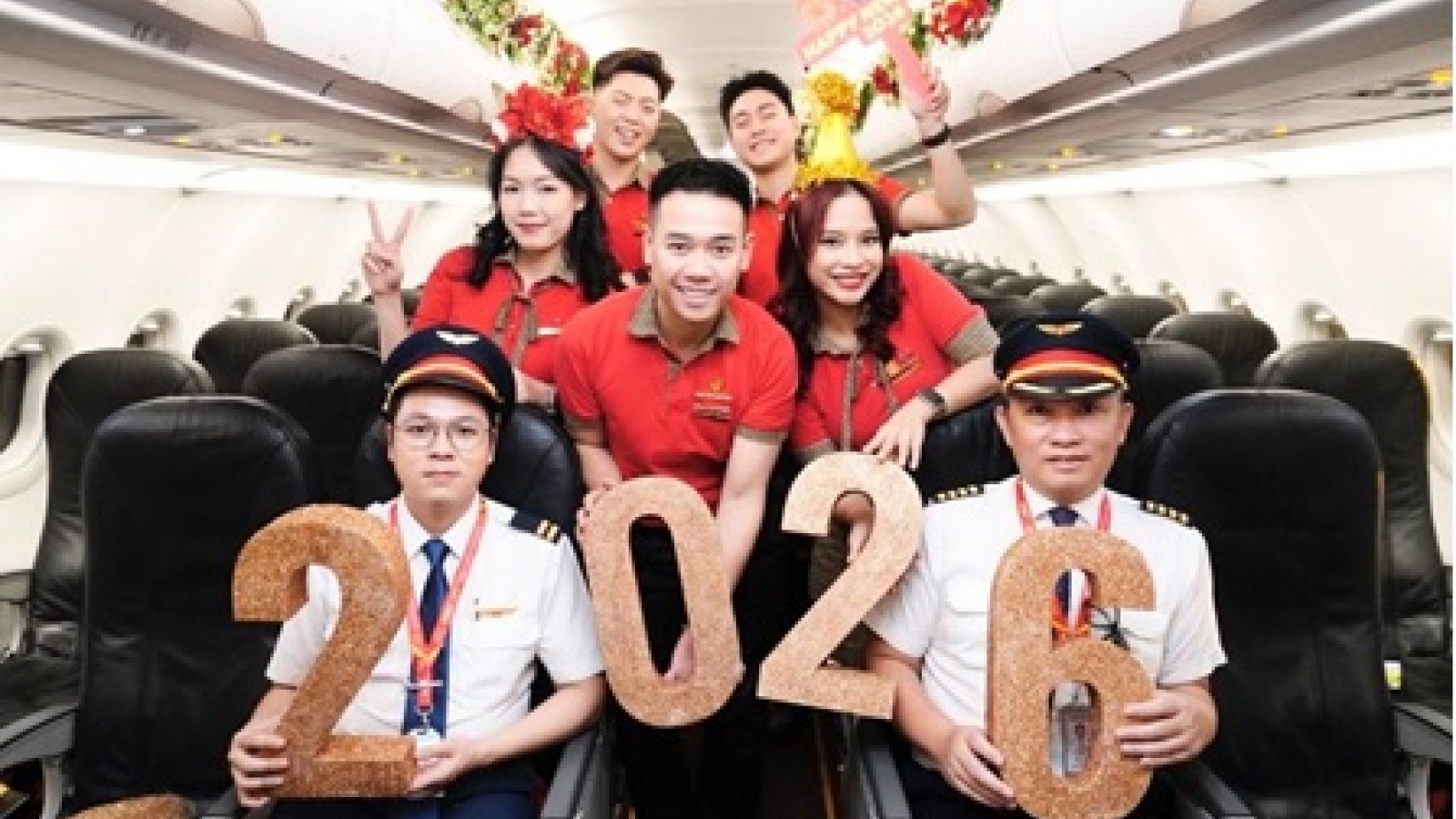 Đón năm mới 2026 rộn ràng niềm vui cùng Vietjet ở độ cao 10.000 m