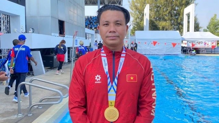 Anh Khoa clinches first gold at ASEAN Para Games 13