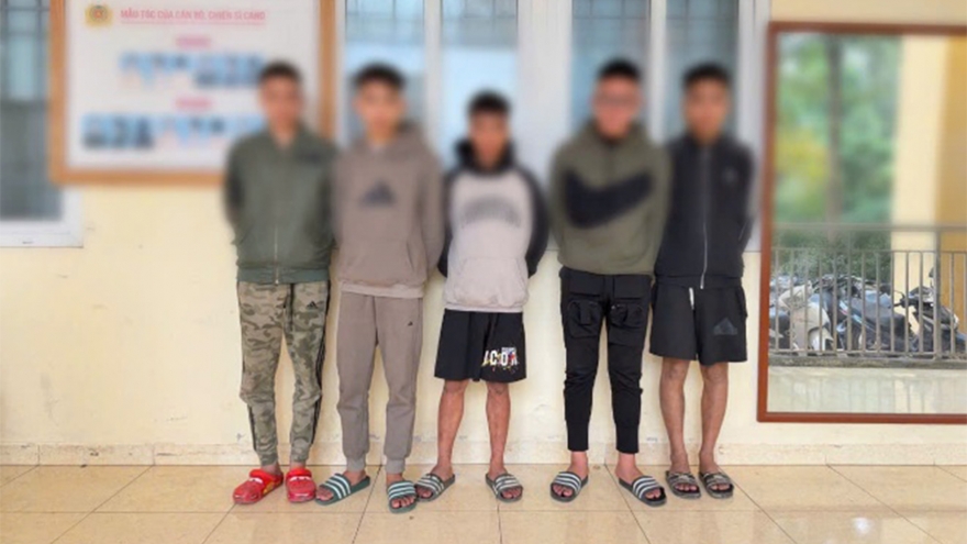 5 đối tượng cướp tài sản vừa gây án đã bị bắt giữ