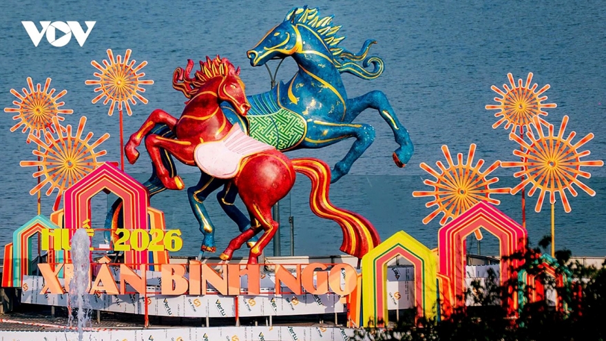 Hue welcomes Lunar New Year 2026 with unique horse mascot by Huong River