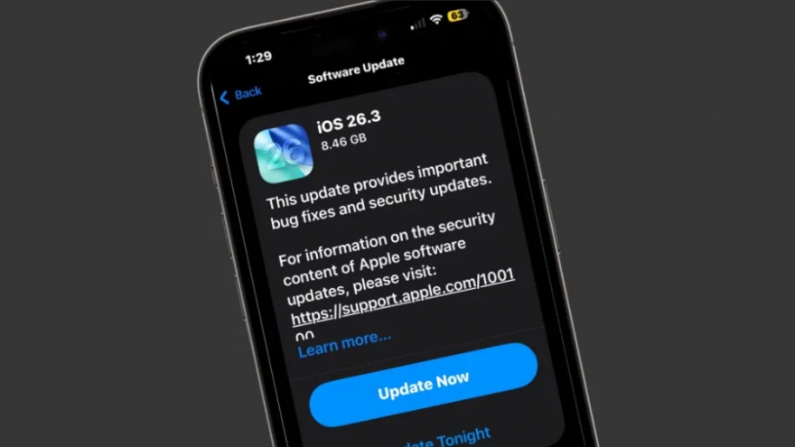 Apple nêu lý do người dùng iPhone cần cập nhật ngay iOS 26.3