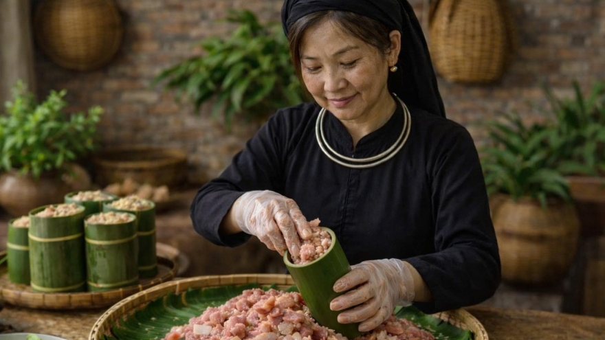 Thịt chua - hương vị vùng cao trong mâm cơm ngày Tết
