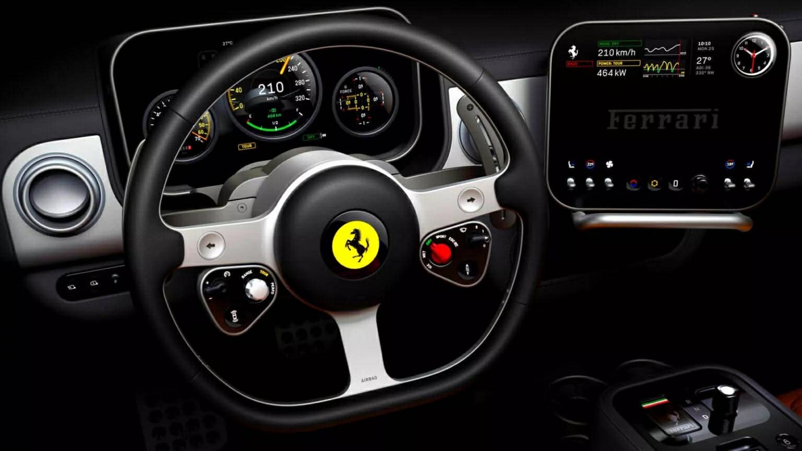 Ferrari Luce EV lột xác với nội thất tràn ngập nút bấm vật lý