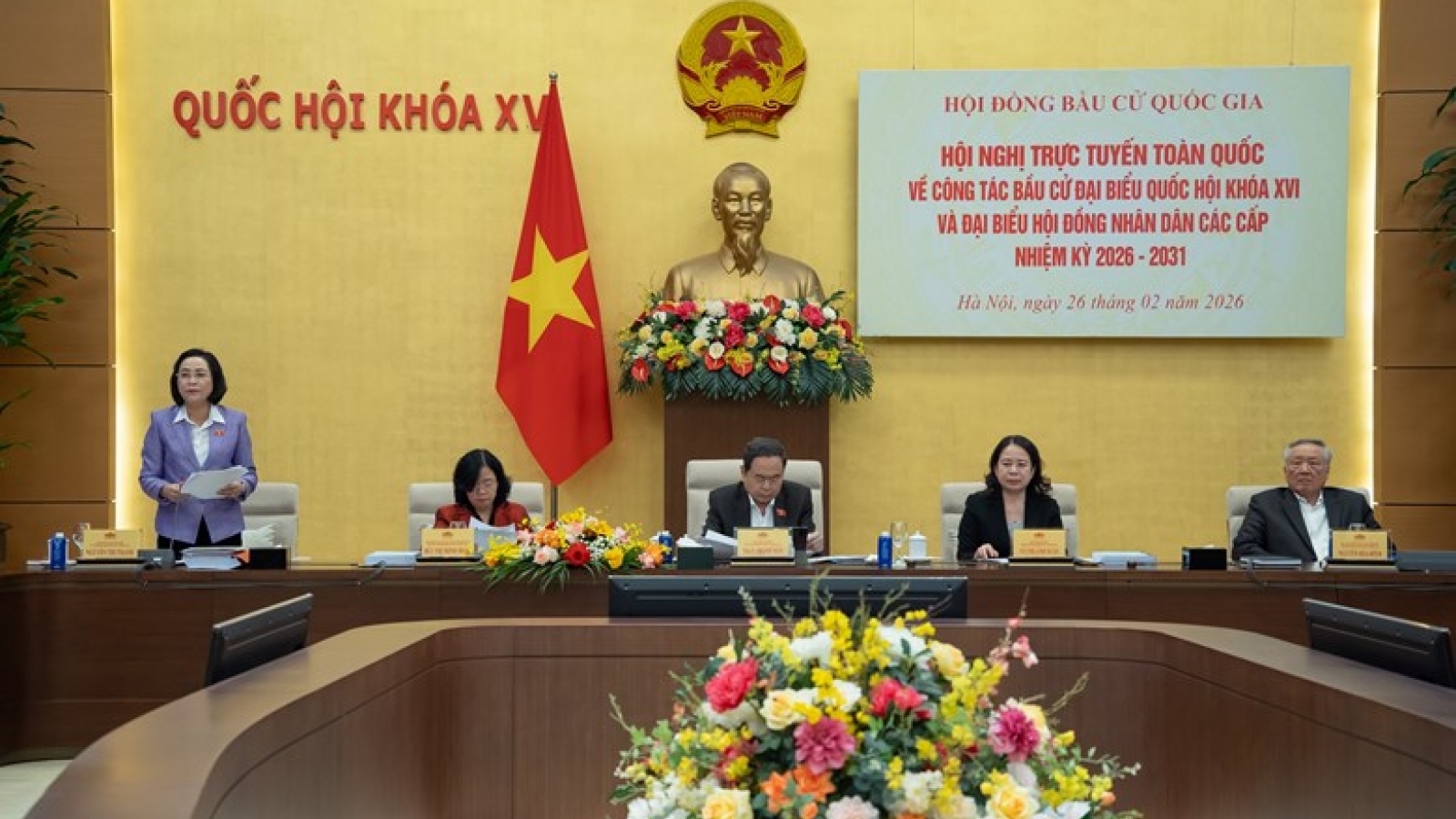 Hội nghị trực tuyến toàn quốc triển khai bầu cử đại biểu Quốc hội và HĐND các cấp