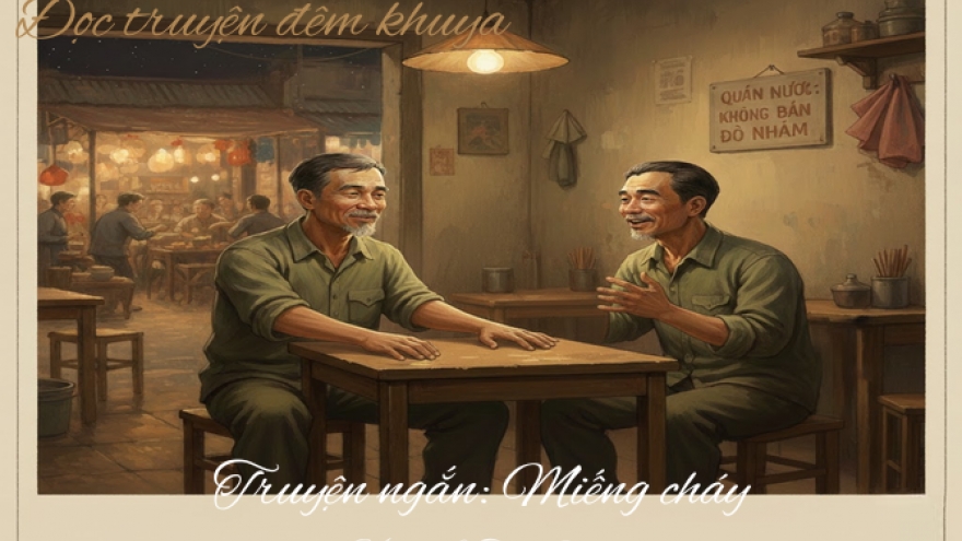 Những mảnh ký ức trong "Miếng cháy" của họa sĩ Lê Thiết Cương