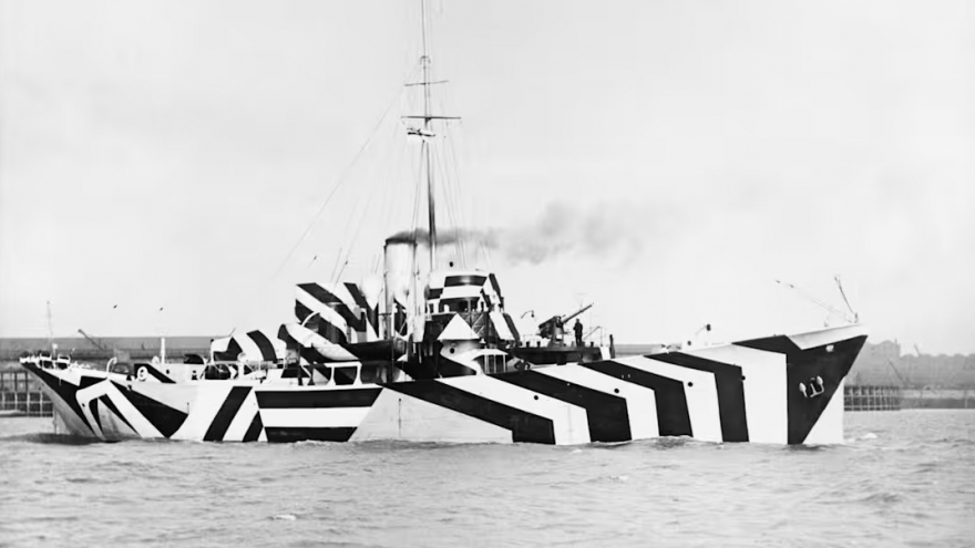 "Bẫy thị giác" giúp hạm đội Đồng minh ngụy trang trong Thế chiến I