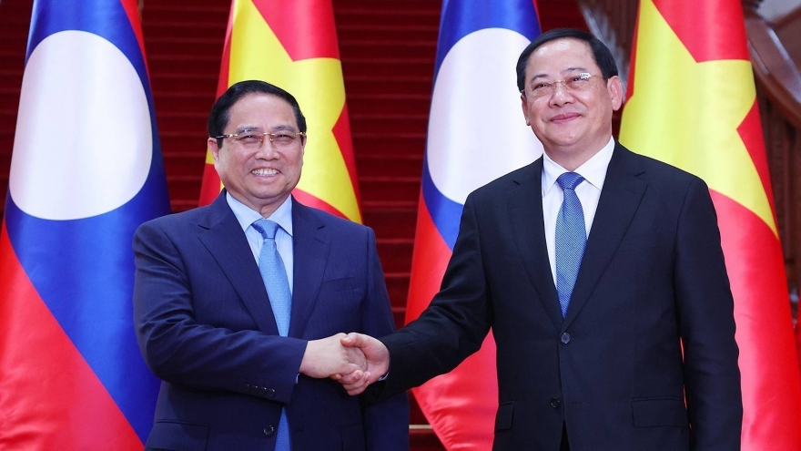 Thủ tướng Phạm Minh Chính hội kiến Thủ tướng Lào Sonexay Siphandone