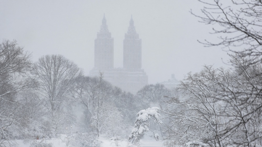 Bão tuyết đổ bộ vào Mỹ, nhiều thành phố ban hành lệnh cấm đi lại