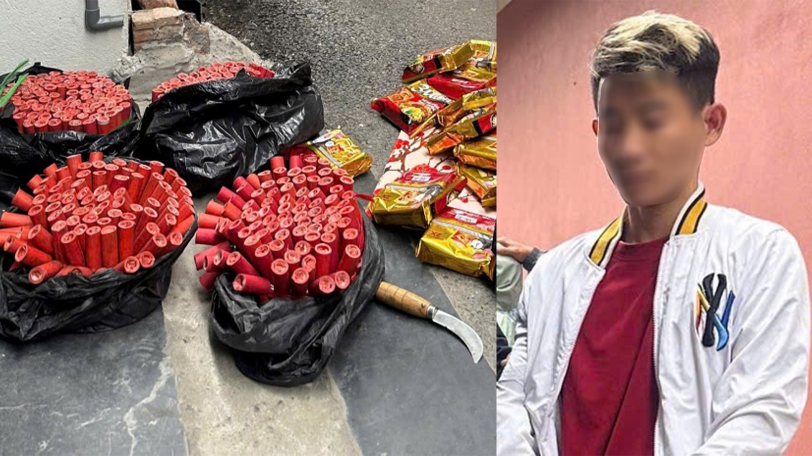 Bắt giữ đối tượng vận chuyển pháo nổ trái phép tại Hà Nội