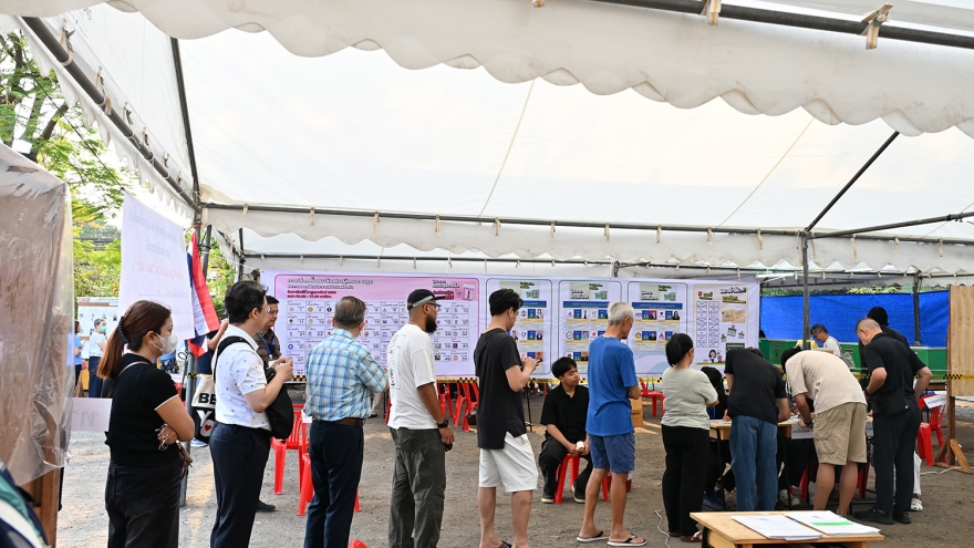 Thái Lan tổ chức bỏ phiếu lại tại 3 điểm vào ngày 22/2