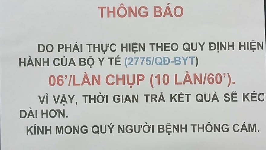 Chụp X-quang "bấm là xong", sao phải chờ đủ 6 phút mới được BHYT thanh toán?