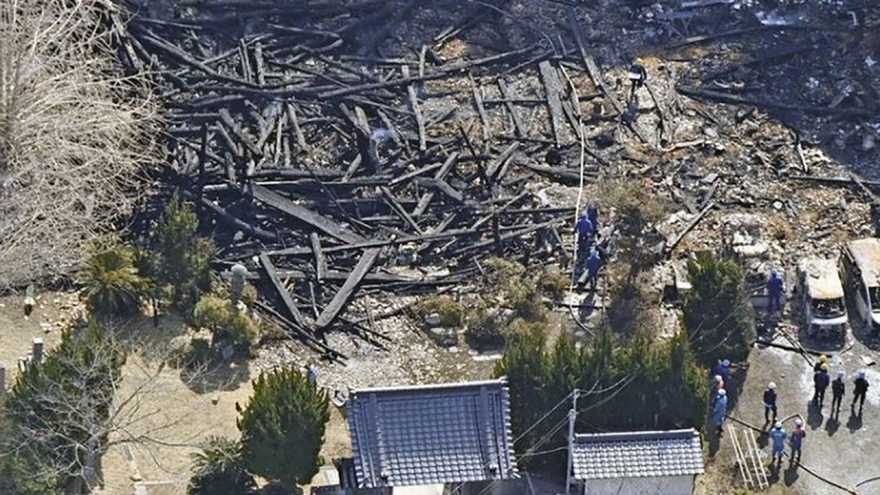 Hỏa hoạn tại đền thờ ở Nhật Bản khiến 5 người thiệt mạng