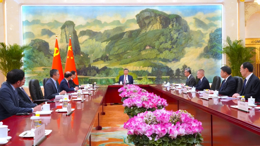 Bộ trưởng Lê Hoài Trung hội kiến Tổng Bí thư, Chủ tịch nước Trung Quốc