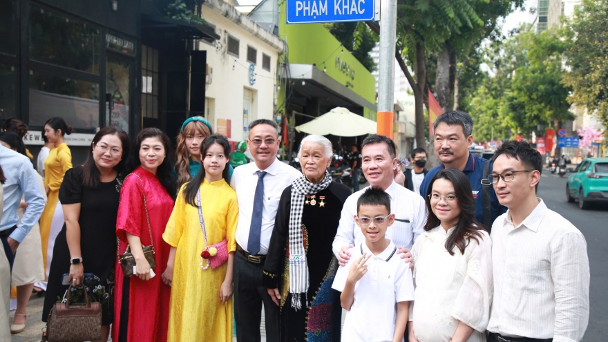 Tên cố NSND Phạm Khắc được đặt cho một tuyến đường tại phường Sài Gòn