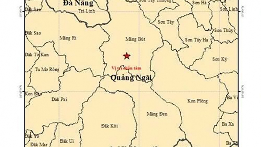 Six earthquakes recorded in Central Vietnam on a single day