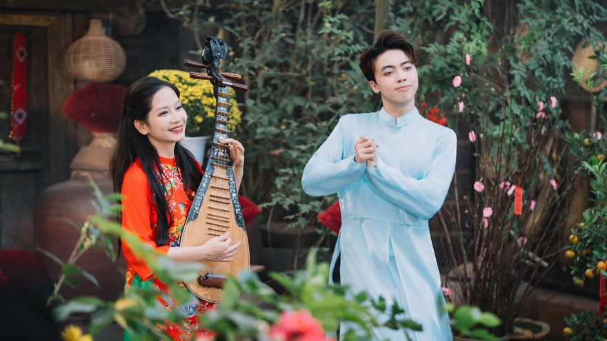 Nghệ sĩ tỳ bà Vũ Diệu Thảo kết hợp cùng giọng ca Gen Z trong MV nhạc Tết