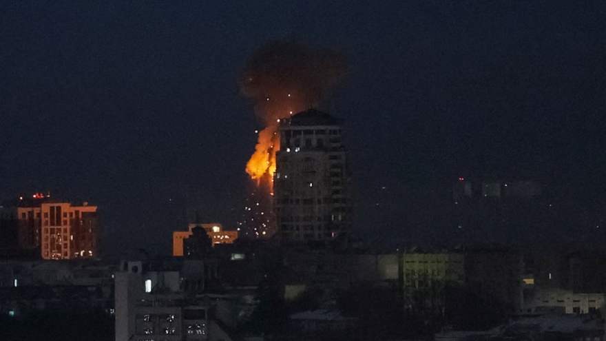 Thủ đô Kiev của Ukraine hứng chịu đợt tấn công tên lửa quy mô lớn