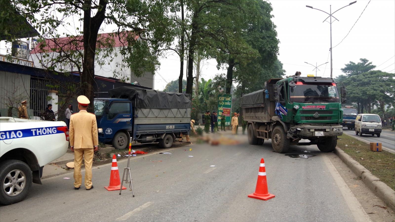 Nguyên nhân vụ tai nạn khiến cán bộ CSGT Công an tỉnh Thái Nguyên hy sinh