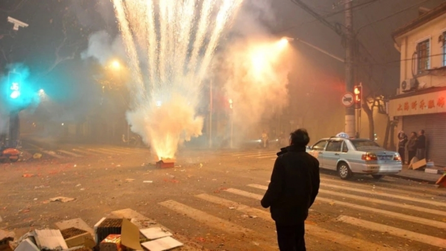 10 người thương vong do đốt pháo trong ngày đầu của kỳ nghỉ Tết ở Trung Quốc