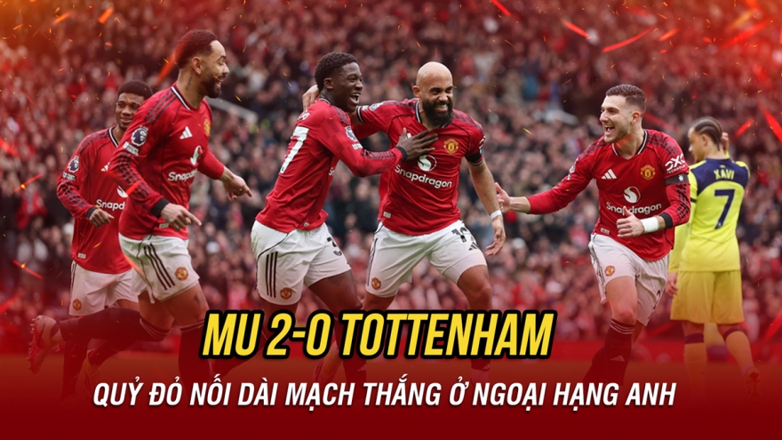 Kết quả Ngoại hạng Anh hôm nay 7/2: MU đánh bại Tottenham, nối dài mạch thắng