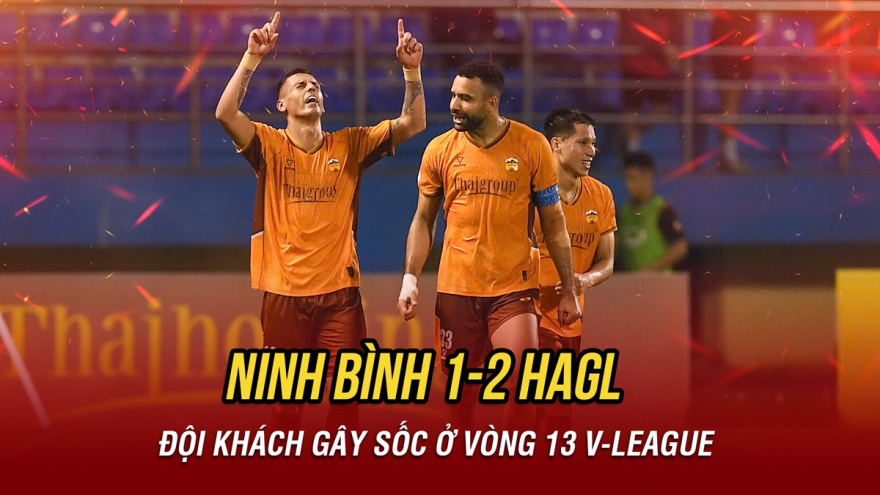 Kết quả V-League hôm nay 7/2: Ninh Bình thua sốc HAGL trên sân nhà