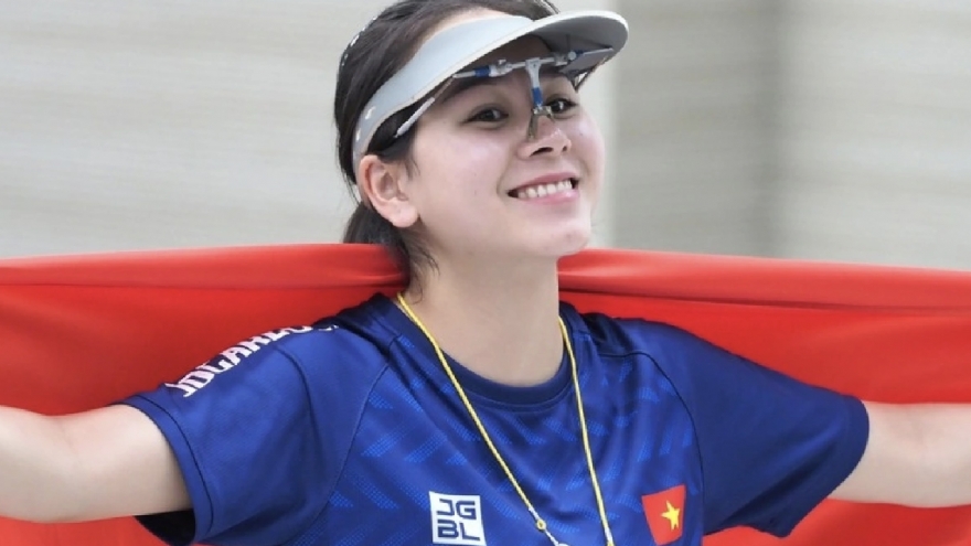 Trinh Thu Vinh holds world No. 28 in women’s 10m air pistol