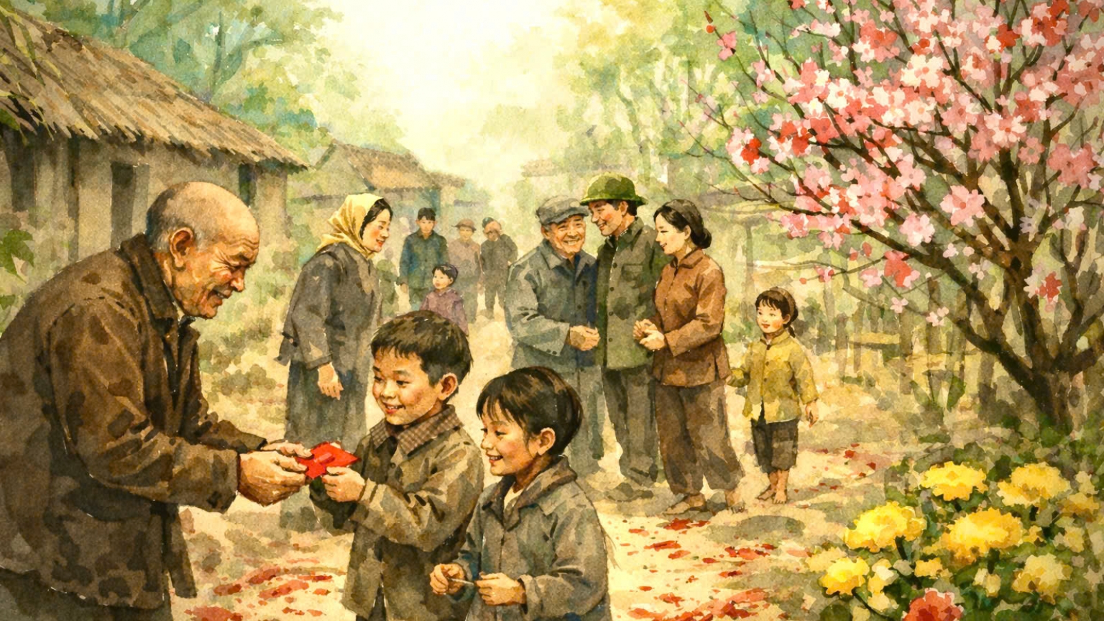 Tản văn: Hồi ức sáng mùng 1 Tết quê xưa