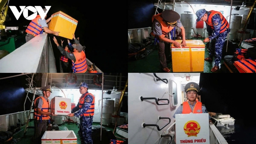 Ballot boxes sail offshore as law enforcement officers vote early at sea