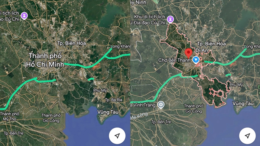 Google Maps thay đổi dữ liệu tại Việt Nam sau sáp nhập tỉnh, thành
