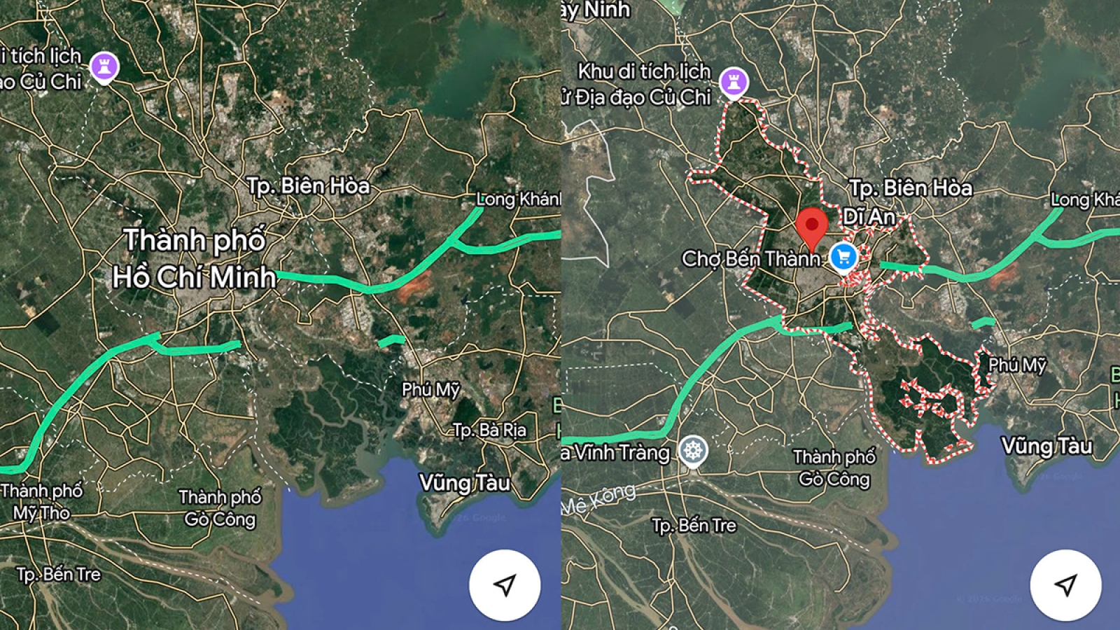 Google Maps thay đổi dữ liệu tại Việt Nam sau sáp nhập tỉnh, thành