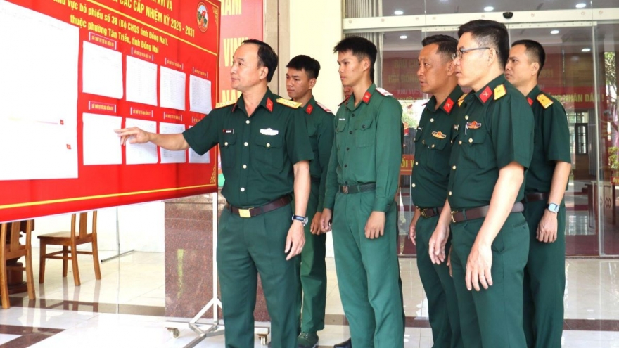 Cán bộ, chiến sĩ Quân khu 7 hướng về ngày bầu cử với niềm tin và trách nhiệm