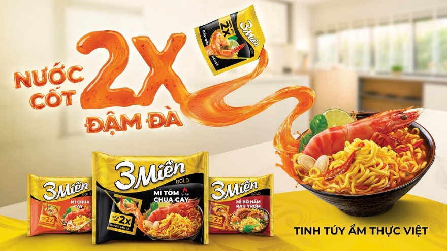 Bí quyết từ gói nước cốt 2X gấp đôi đậm đà từ mì 3 Miền